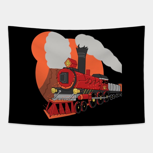The Flame Express Tapestry by Blueblade