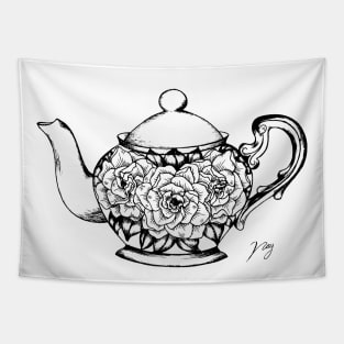 Floral Tea Tapestry