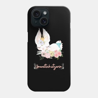 Häschen Umwelt Schutz Prinzessin Blumen Süß Phone Case