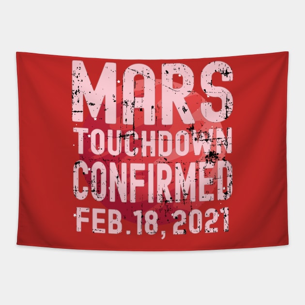 Mars Touchdown Confirmed Space Red Planet Landing Day Nerds Tapestry by alcoshirts