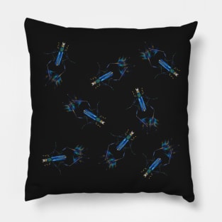 Blue bugs Pillow