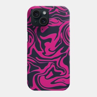 Exquisite abstract pink and blue streaks Phone Case
