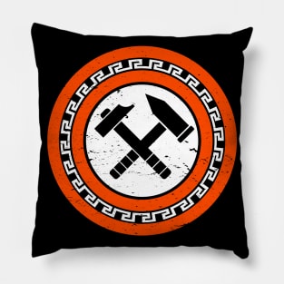 Hephaestus Shield Pillow