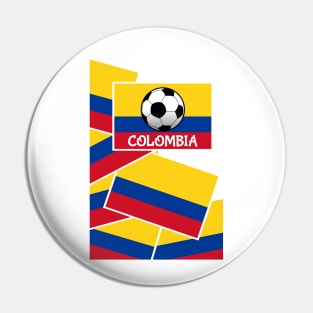 Colombia Football Pin