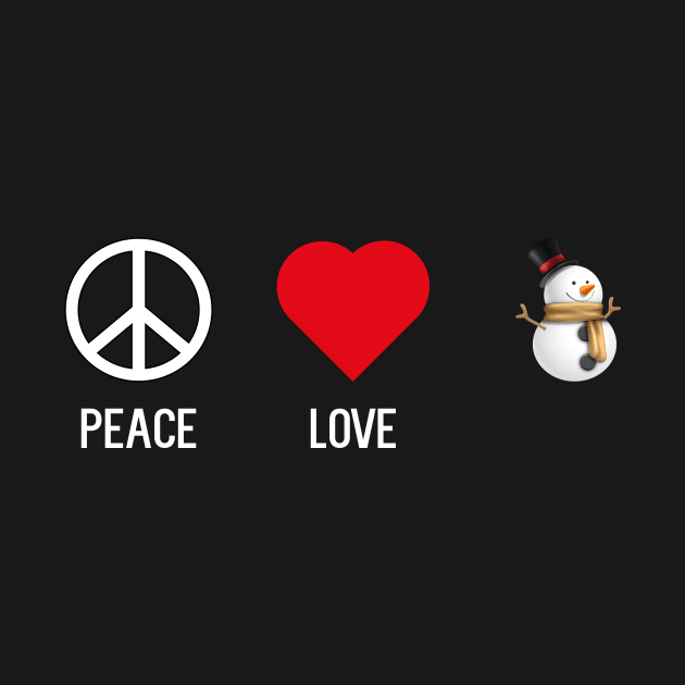 Peace Love Snowman by cleverth