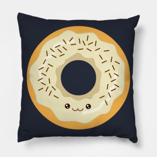 White Cream Donut Pillow