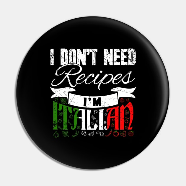 I don't need recipes I'm italian chef Pin by captainmood