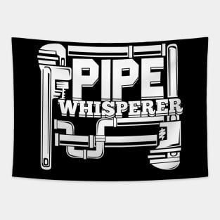 Pipe Whisperer Plumber Pipefitter Gift Tapestry