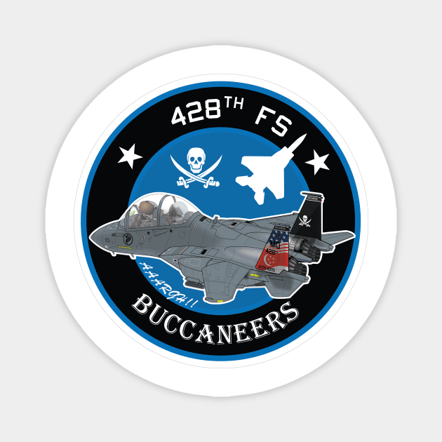428th Fighter Squadron, RSAF F-15SG (5th Anniversary) Magnet by gubak76