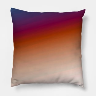 Blue brown art Pillow