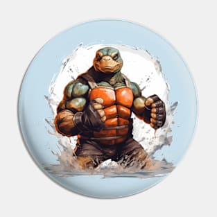 turtle fighter Pin