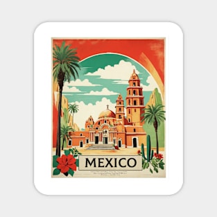 Mexico Tourism Vintage Poster 3 Magnet