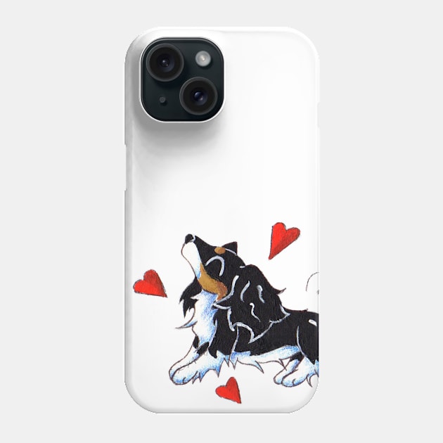 Wiggle Hearts Phone Case by KristenOKeefeArt