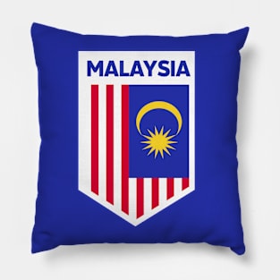 Malaysia Flag Emblem Pillow