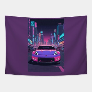 80's Anime Style JDM Car Tapestry