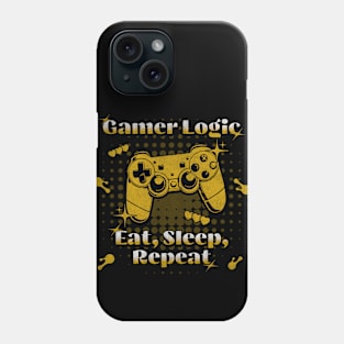 Gamer Logic Eat Sleep Repeat Phone Case