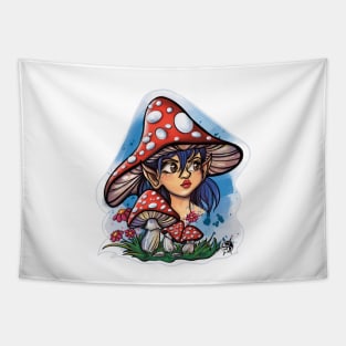 Cute mushroom fairy Tapestry