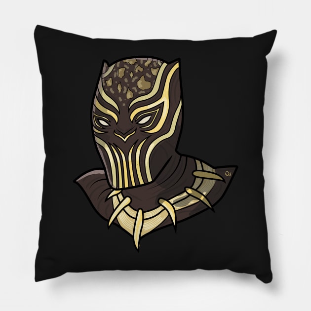 King Killmoger Pillow by onategraphics