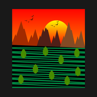 Minimalist sunset T-Shirt