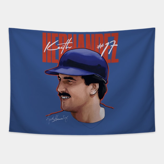 Keith Hernandez New York M Profile Tapestry by Jesse Gorrell