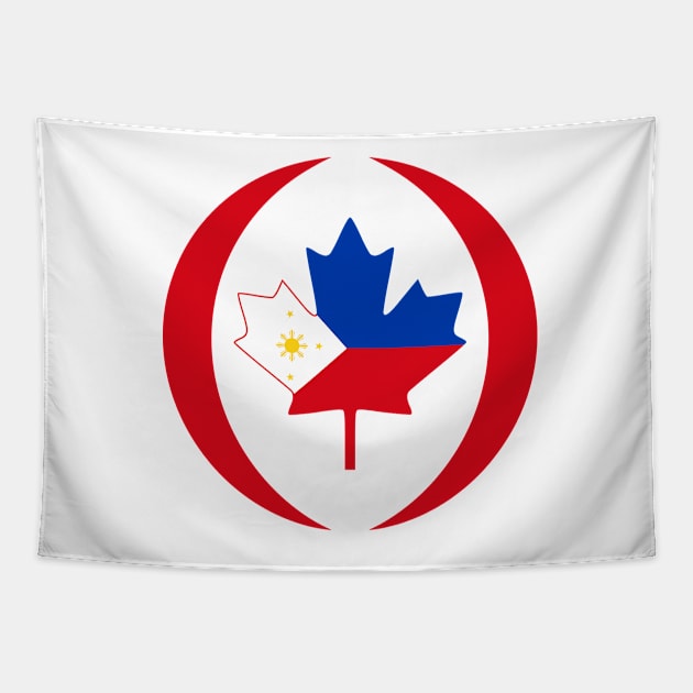 Filipino Canadian Multinational Patriot Flag Tapestry by Village Values