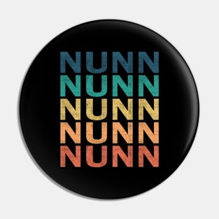 Nunn Name T Shirt - Nunn Vintage Retro Name Gift Item Tee Pin