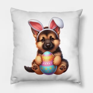 Easter German Shepherd Dog Pillow