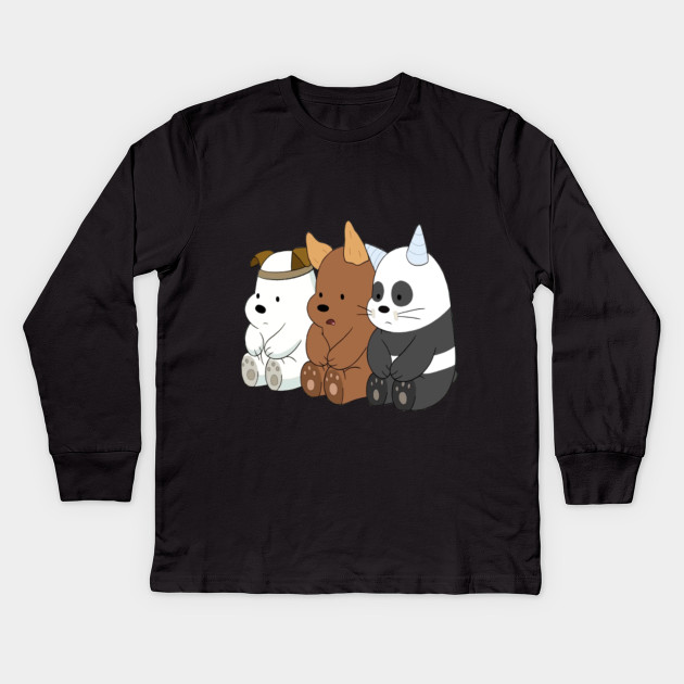 Baby Bears Cute We Bare Bears Kids Long Sleeve T Shirt Teepublic