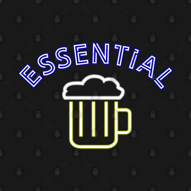 Discover Essential Neon - Beer - Funny - T-Shirt