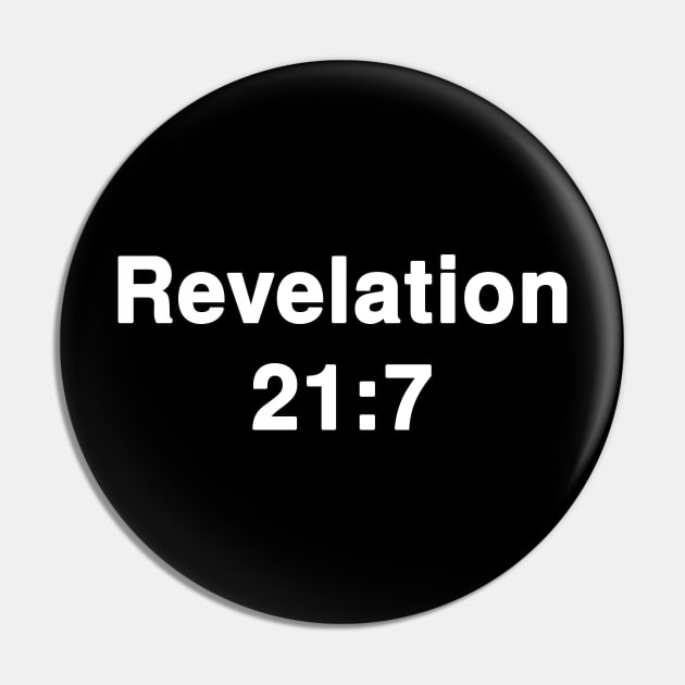 Revelation 21:7  Title Typography Pin by Holy Bible Verses