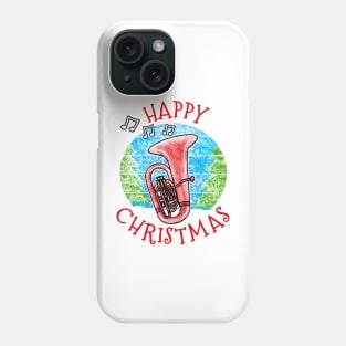 Christmas Tuba Tubaist Brass Musician Xmas 2022 Phone Case