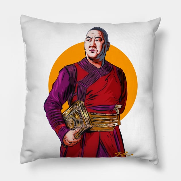 Benedict Wong - An illustration by Paul Cemmick Pillow by PLAYDIGITAL2020