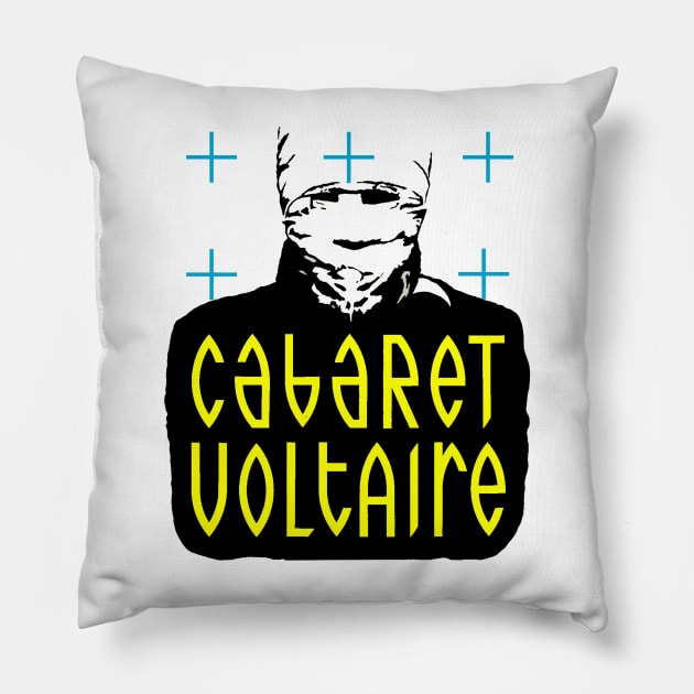 Cabaret Voltaire 1984 Pillow by Pop Fan Shop