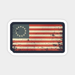 Betsy Ross Flag Distressed Magnet