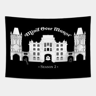 Mind Over Manor Season 2 (WHITE) Tapestry