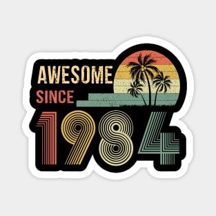 38 Years Old Awesome Since 1984 Gifts 38th Birthday Gift Magnet