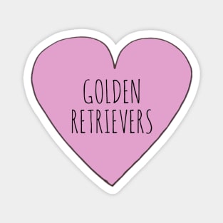 Love Golden Retriever Magnet