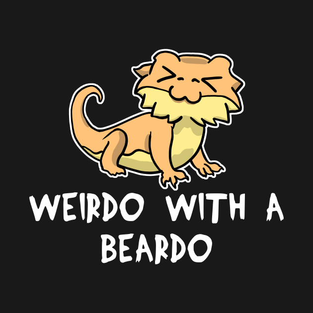 Lizard Weirdo With A Beardo bearded dragon gift by Mesyo