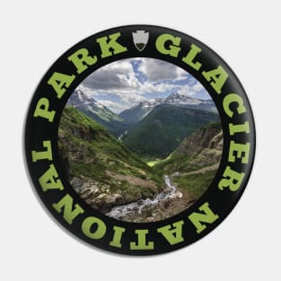 Glacier National Park circle Pin