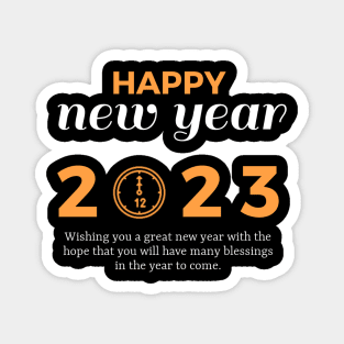 Happy New Year 2023 Magnet