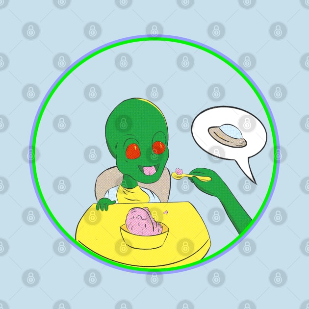 Baby Martian Breakfast by MisterThi