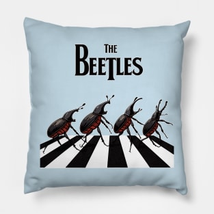 the beetles parody album cover Pillow