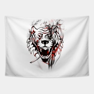 Adventure Tiger Flame Tapestry