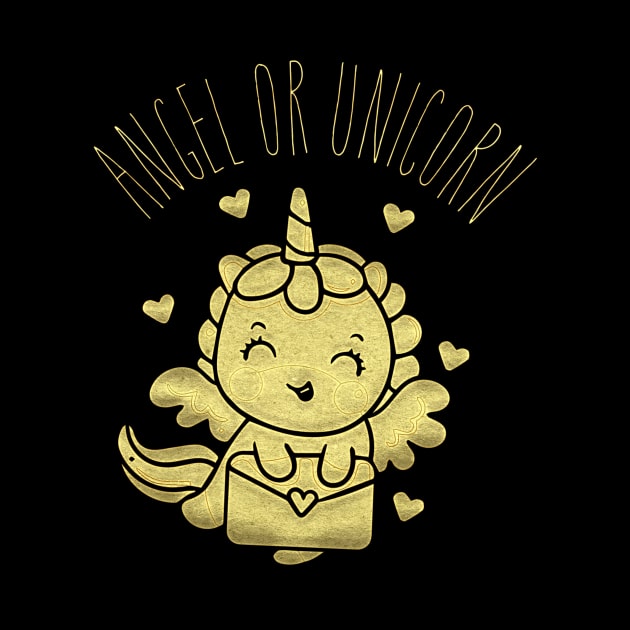 Angel Unicorn Gold by Imutobi