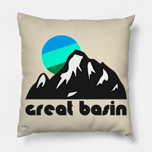 Retro Great Basin ))(( Tourist Souvenir National Park Design Pillow