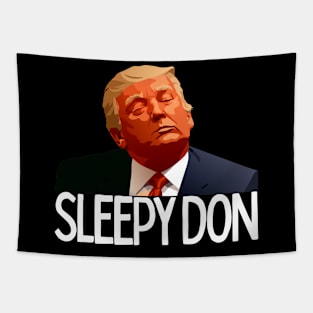 Sleepy Don The Defense Rests Funny Trump Asleep 2024 Tapestry