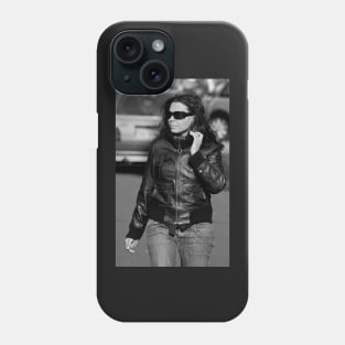 Lady in Black Phone Case