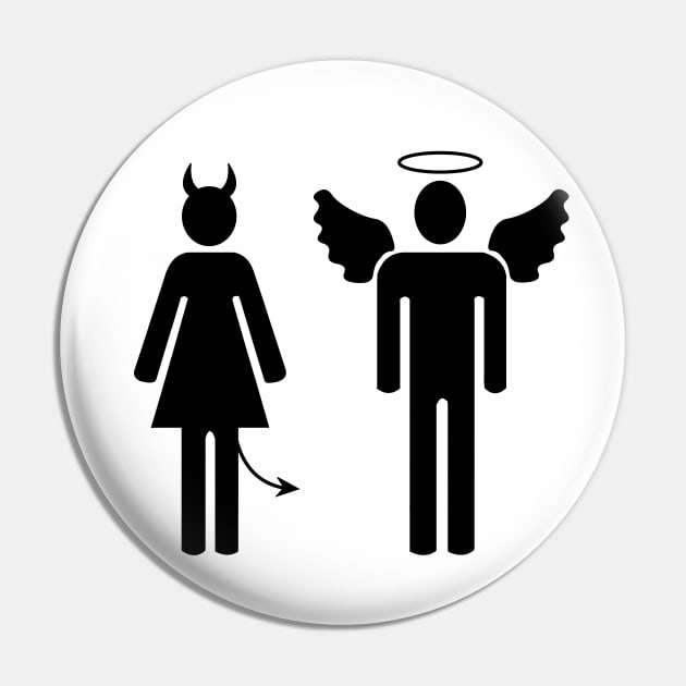 Angel and demon couple Pin by Créa'RiBo