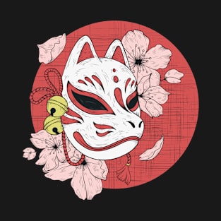 Japan Aesthetic Kitsune Vintage Anime Oni Monster T-Shirt