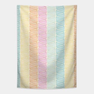 Colorful triangles texture Tapestry